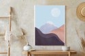 Plakat Minimalistyczny Geometryczny Krajobraz Górski