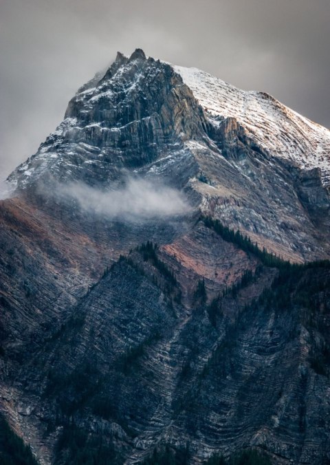 Plakat Ośnieżony Szczyt W Kolumbii Brytyjskiej