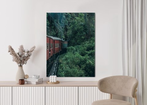 Plakat Pociąg I Plantacja Herbaty Na Sri Lance