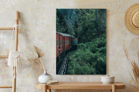 Plakat Pociąg I Plantacja Herbaty Na Sri Lance