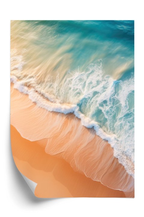 Plakat Tropikalna Plaża I Turkusowe Fale