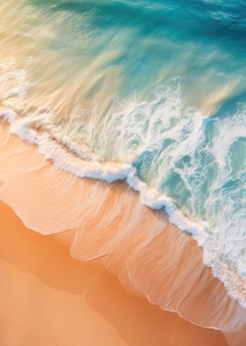 Plakat Tropikalna Plaża I Turkusowe Fale