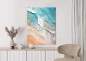 Plakat Widok Z Lotu Ptaka Na Tropikalną Plażę I Morze