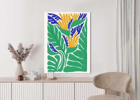 Plakat Abstrakcyjne Roślinki W Stylu Matisse