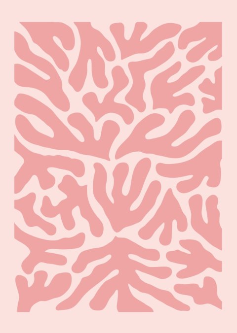 Plakat Abstrakcyjne Rośliny Botaniczny Wzór W Stylu Matisse