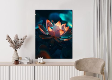 Plakat Abstrakcyjny Kwiat Lotosu