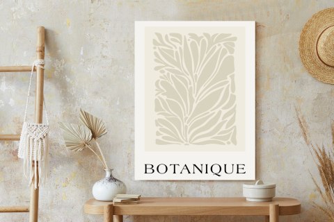 Plakat Botaniczna Kompozycja Z Liści Retro