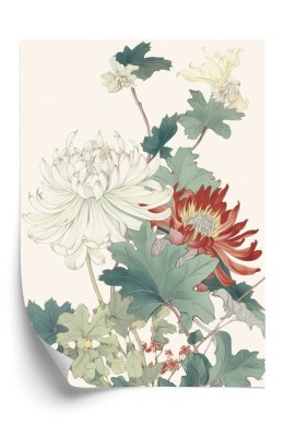 Plakat Bukiet Kwiatów Na Jasnobeżowym Tle