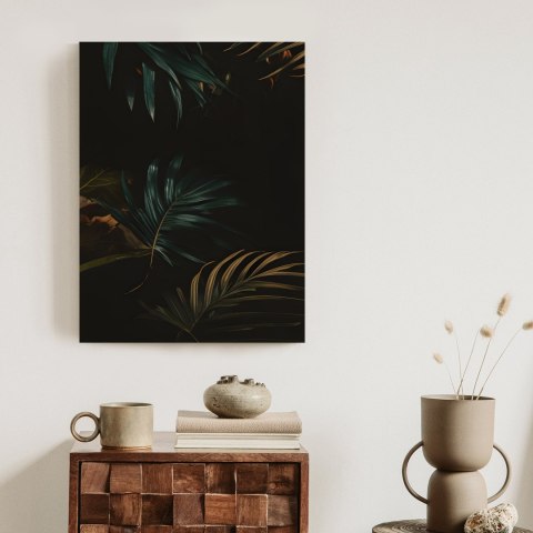 Plakat Ciemne Liście W Nocy