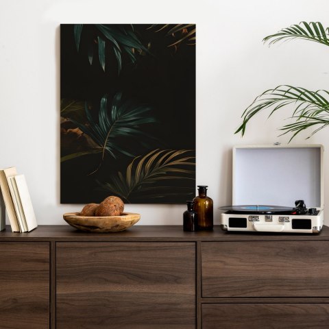 Plakat Ciemne Liście W Nocy