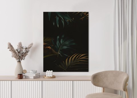 Plakat Ciemne Liście W Nocy