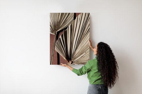 Plakat Egzotyczne Liście Palmowe Z Bliska