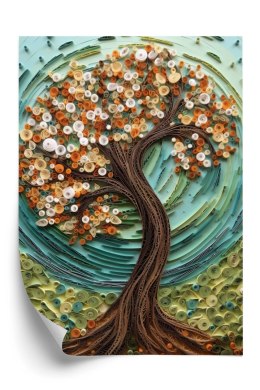 Plakat Jesienne Drzewo Abstrakcja