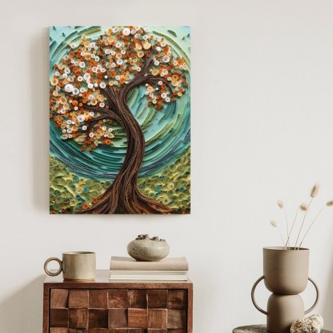 Plakat Jesienne Drzewo Abstrakcja