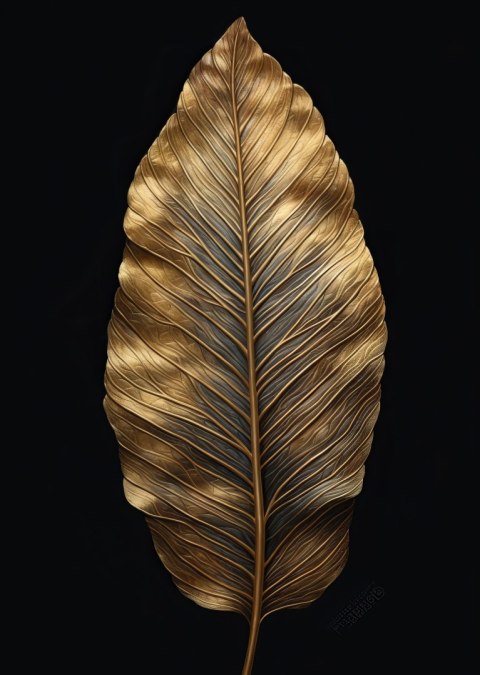 Plakat Jesienny Liść W Stylu Vintage Na Czarnym Tle