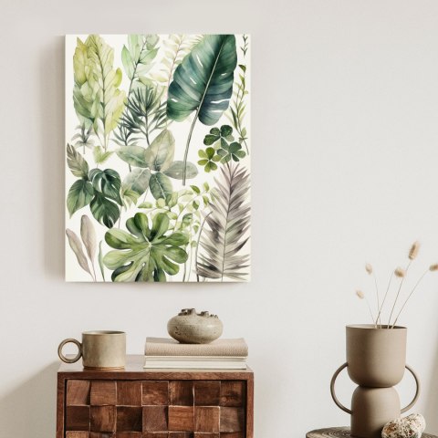 Plakat Kolekcja Roślin Zielone Liście