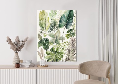 Plakat Kolekcja Roślin Zielone Liście