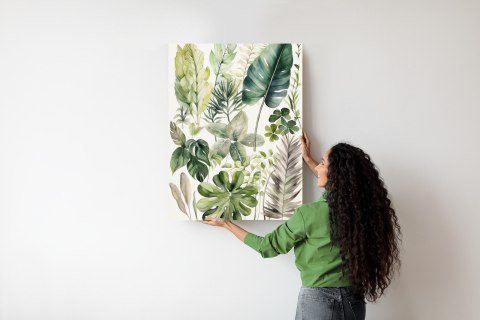 Plakat Kolekcja Roślin Zielone Liście