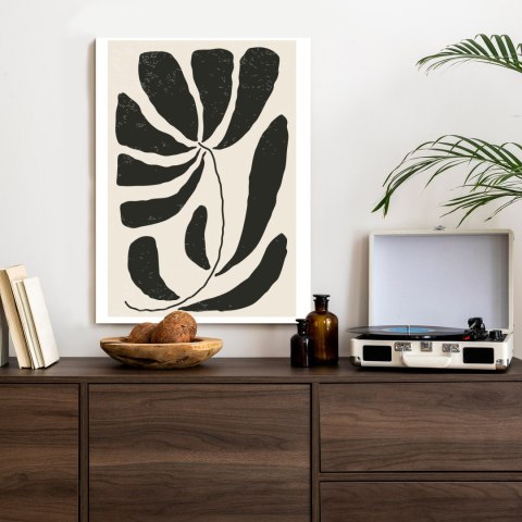 Plakat Kwiat Z Liśćmi W Stylu Matisse