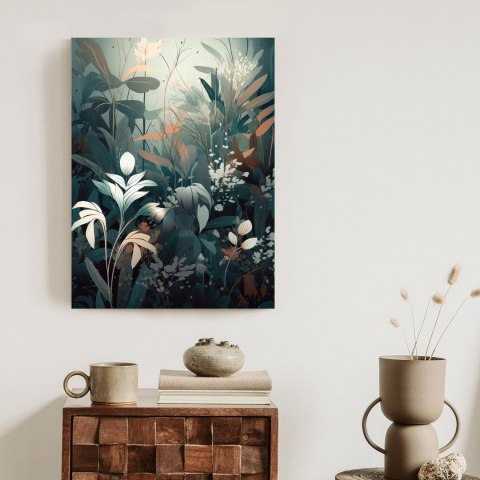 Plakat Kwitnące Rośliny W Lesie