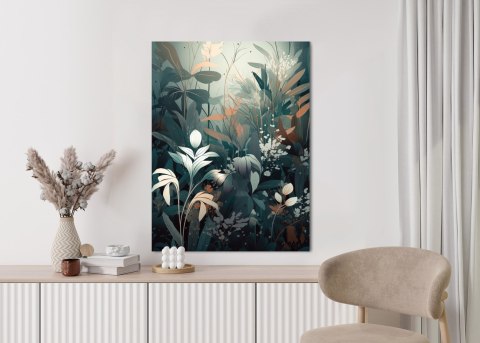 Plakat Kwitnące Rośliny W Lesie