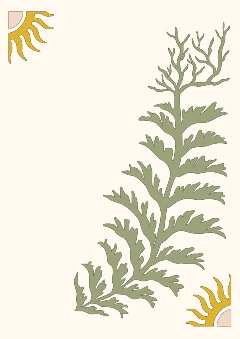 Plakat Liście I Gałązki Z Korzeniami