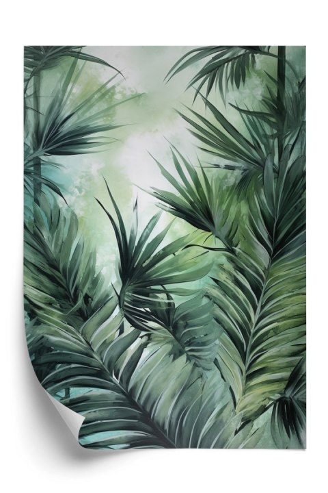 Plakat Liście Palmowe W Odcieniach Zieleni