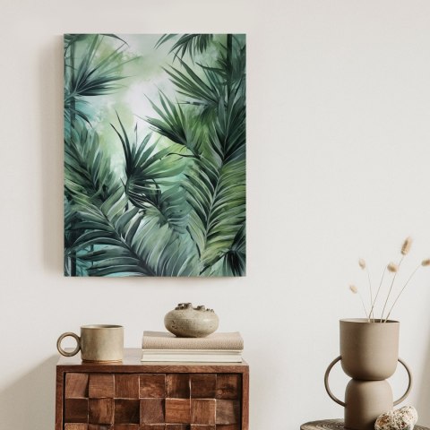 Plakat Liście Palmowe W Odcieniach Zieleni