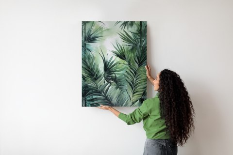 Plakat Liście Palmowe W Odcieniach Zieleni