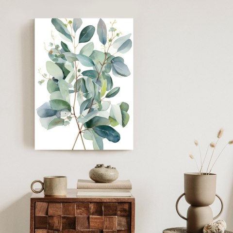 Plakat Malowane Akwarelą Gałązki Eukaliptusa Bukiet