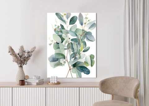 Plakat Malowane Akwarelą Gałązki Eukaliptusa Bukiet