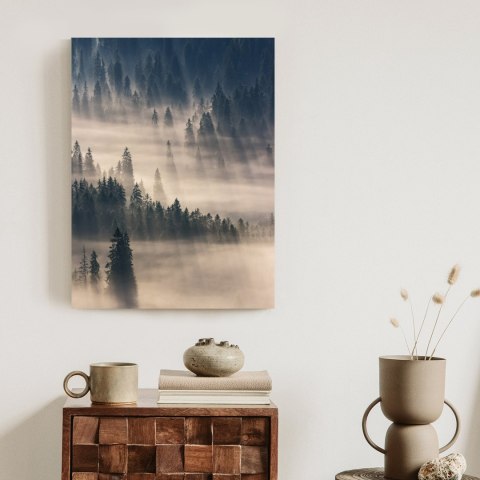 Plakat Mglisty Górski Las Natura