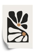 Plakat Minimalistyczne Dwukolorowe Kwiaty