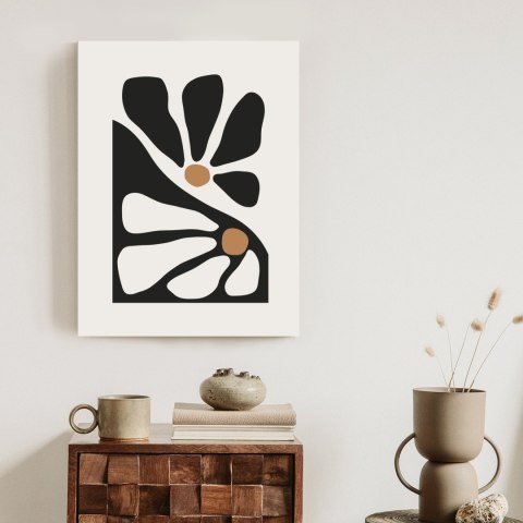 Plakat Minimalistyczne Dwukolorowe Kwiaty