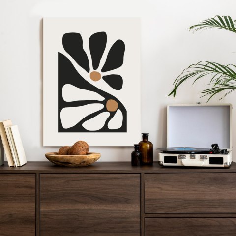 Plakat Minimalistyczne Dwukolorowe Kwiaty