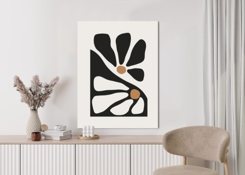 Plakat Minimalistyczne Dwukolorowe Kwiaty