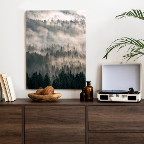 Plakat Poranna Mgła Nad Lasem Górskim