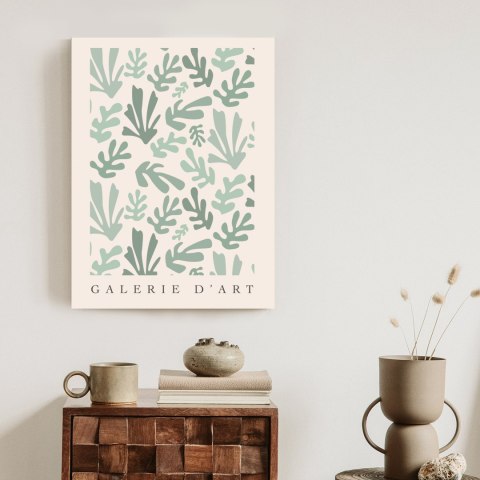 Plakat Retro Botaniczny Deseń Inspirowany Matisse
