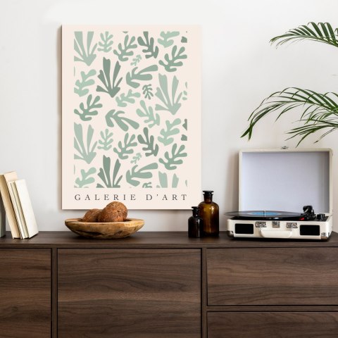 Plakat Retro Botaniczny Deseń Inspirowany Matisse