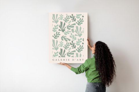 Plakat Retro Botaniczny Deseń Inspirowany Matisse