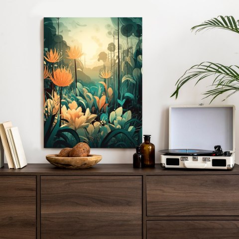 Plakat Roślinność W Tropikalnej Dżungli