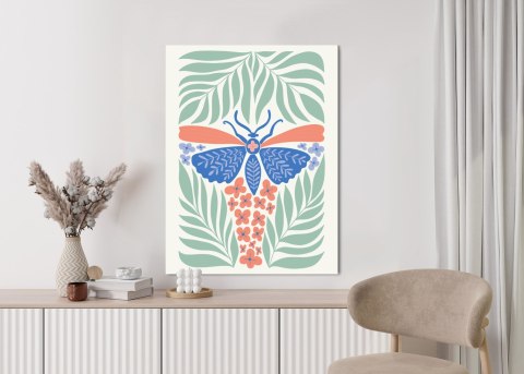 Plakat Ważka Wśród Zielonych Roślin