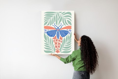 Plakat Ważka Wśród Zielonych Roślin