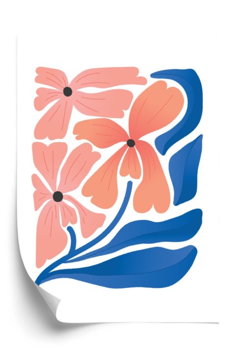 Plakat Wiosenne Kwiaty Abstrakcja