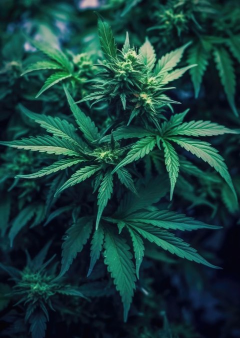 Plakat Zielona Konopia Z Bliska