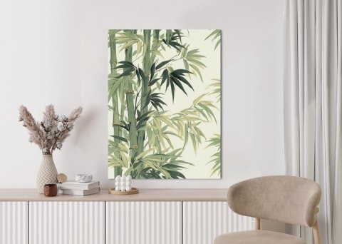 Plakat Bambus Z Jasnymi Liśćmi