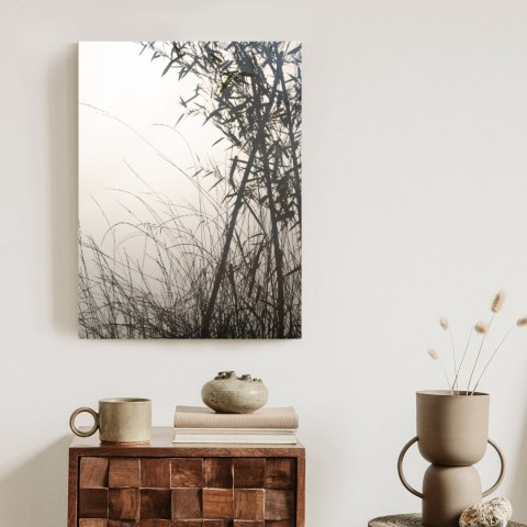 Plakat Bambusy I Trawy Przy Jeziorze