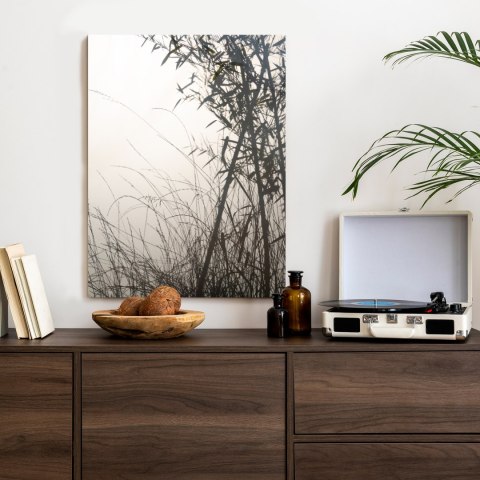 Plakat Bambusy I Trawy Przy Jeziorze