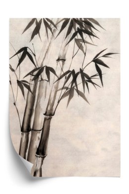Plakat Bambusy Na Starym Papierze