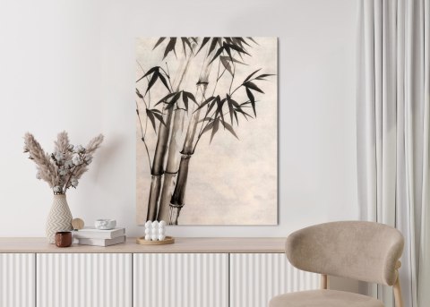 Plakat Bambusy Na Starym Papierze